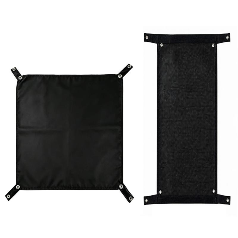 Dark Cloth Pet Bike Basket Cover, Corner Cord Shade Panel for Open Basket Travel and Quick Put-Away Between Pauses