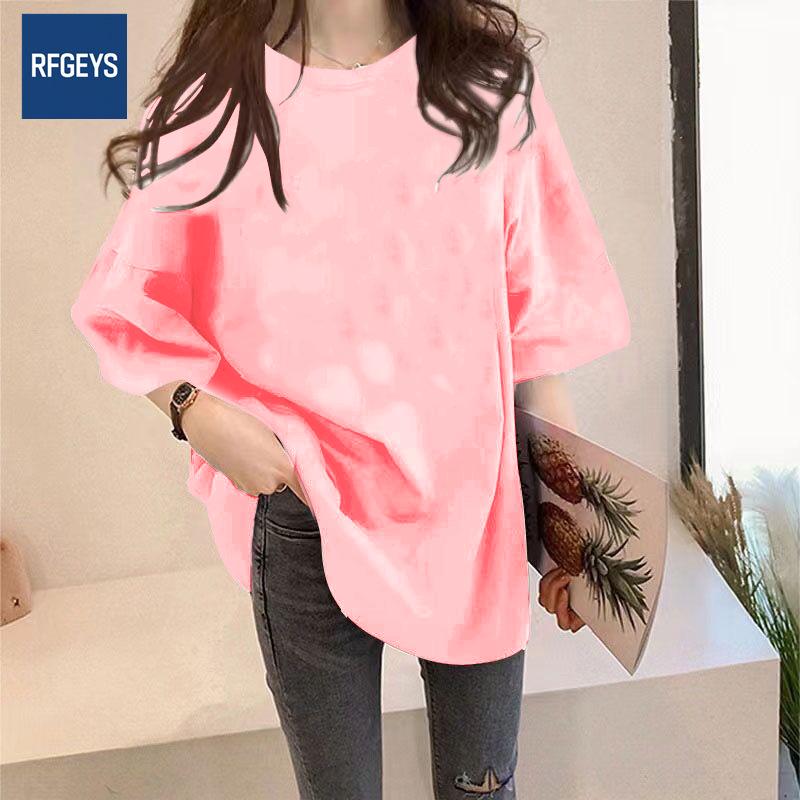 American Plus Size Short Sleeve T-shirt for Chubby Girls - Summer Collection