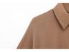 European & American Women's Drapey Lapel Shirt and Pants Set - Spring Casual Fashion