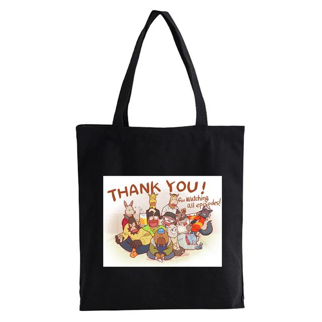 Cute Odd Taxi Anime Printing Shopper taška Ženy Estetická grafika Taška přes rameno eco Vysokokapacitní taška plátěná taška Bolsas