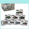 8 Stück 172 4D Montagepanzer 4D Plastikmodellbausatz Die Streitwagen-Spielzeugserie