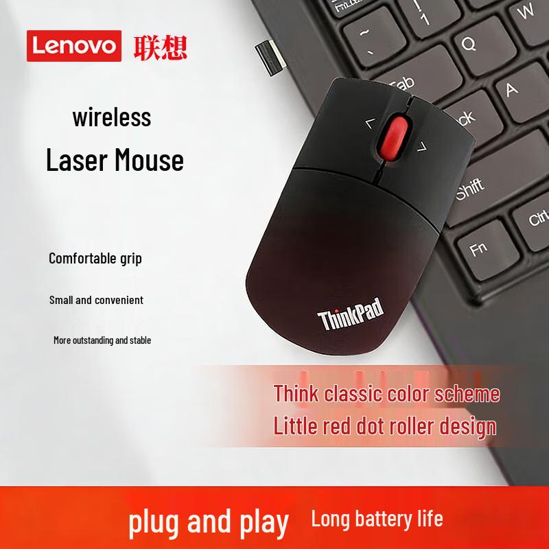 

Lenovo ThinkPad Classic Red Dot Wireless Mouse