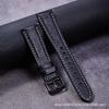 Cowhide Watch Strap Is Suitable For 22Mm Pin Buckle High-End Tree Height Leather Lychee Pattern Strap
