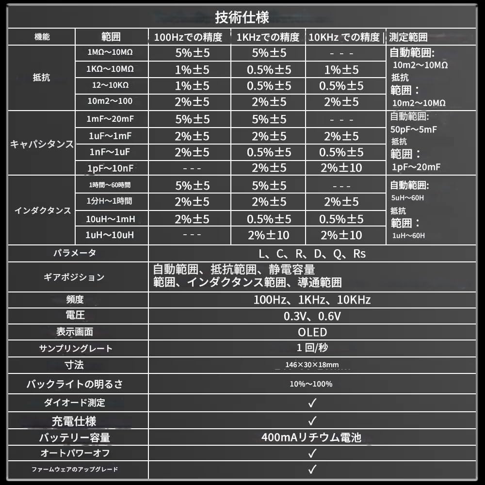 Zmart ZOYI MD1 Mini Smart Pinzette LCR SMD ESR Tester Widerstand Kapazität Induktivität Durchgang Diode Test Messwerkzeug mit Japanisch