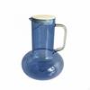 Spherical Base Glass Pitcher Nordic Design Large Capacity Water Carafe with Lid Builtin Strainer