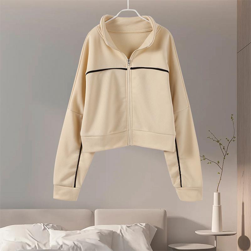 New Casual Set Women Longsleeved Half High Collar Cardigan Sweater Lace Up Striped Pants Women Clothing Fashion Two Piece Suits