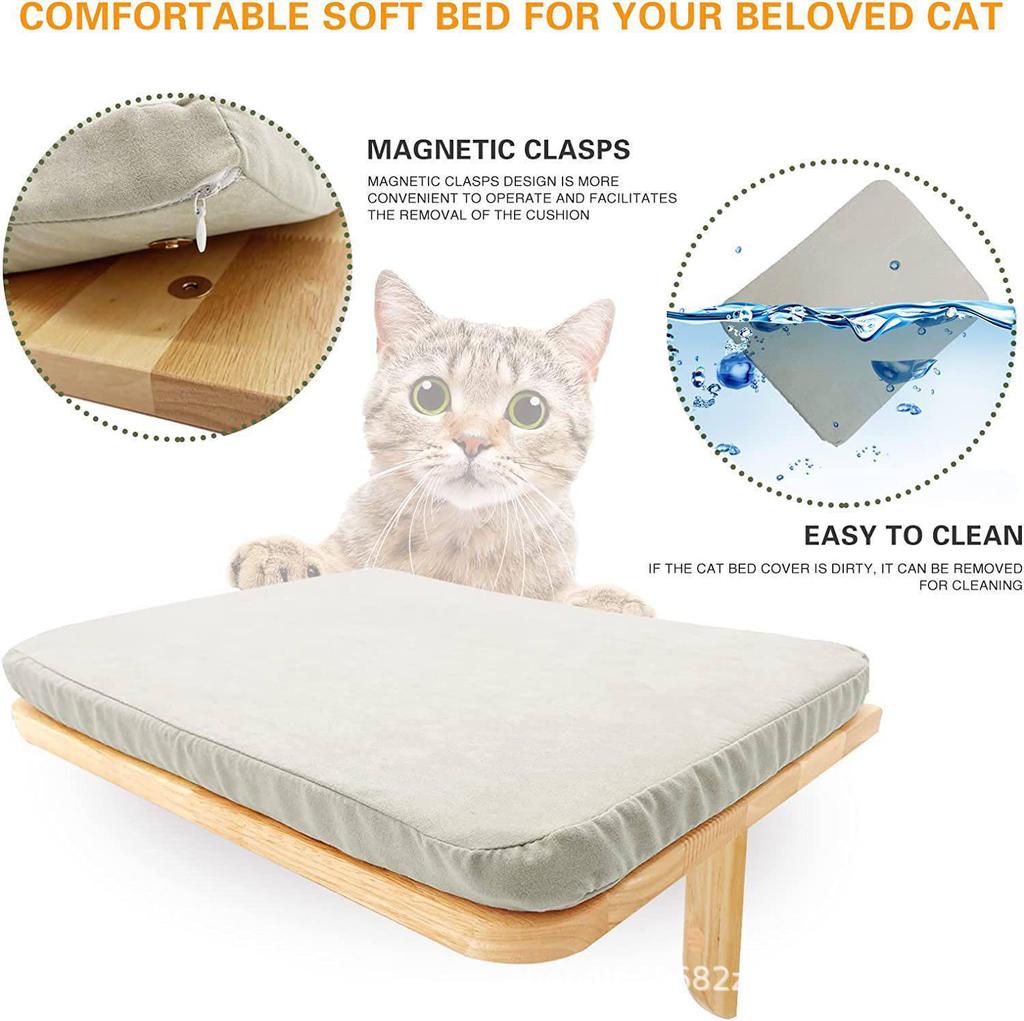 Washable Pet Hammock Bed – Sunbathing Nest for Cats & Dogs