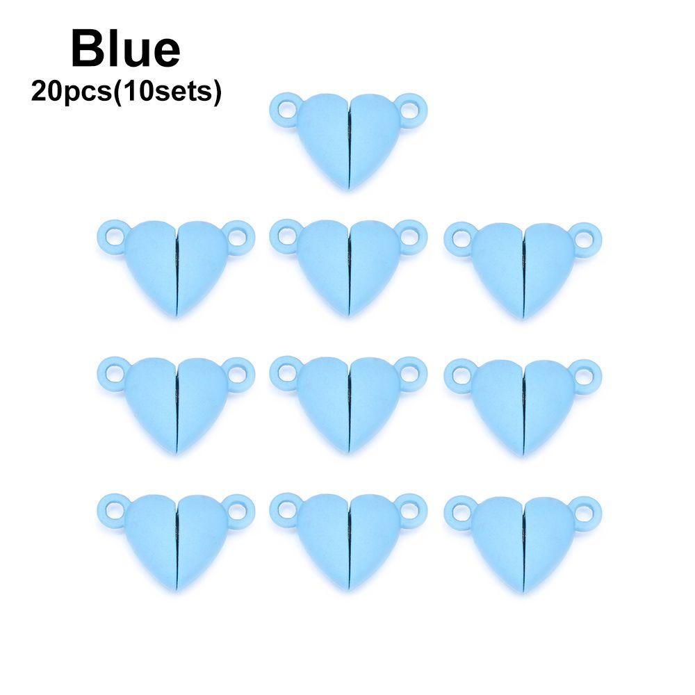 Necklace Beads End Caps Charms Connected Clasps Magnetic Buckle Love Heart Couple Bracelet