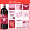 Day Valentines Party Decor Wine Bottle Labels With 36pcs For Events Romantic