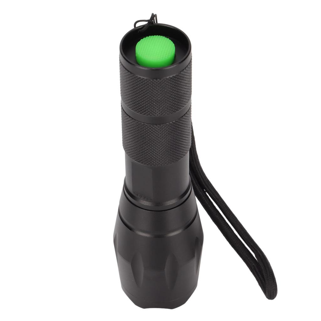 LED Sterk Lommelykt 5 Lysmoduser 2000LM IPX5 Vanntett Teleskopisk Zoombar Lommelykt for