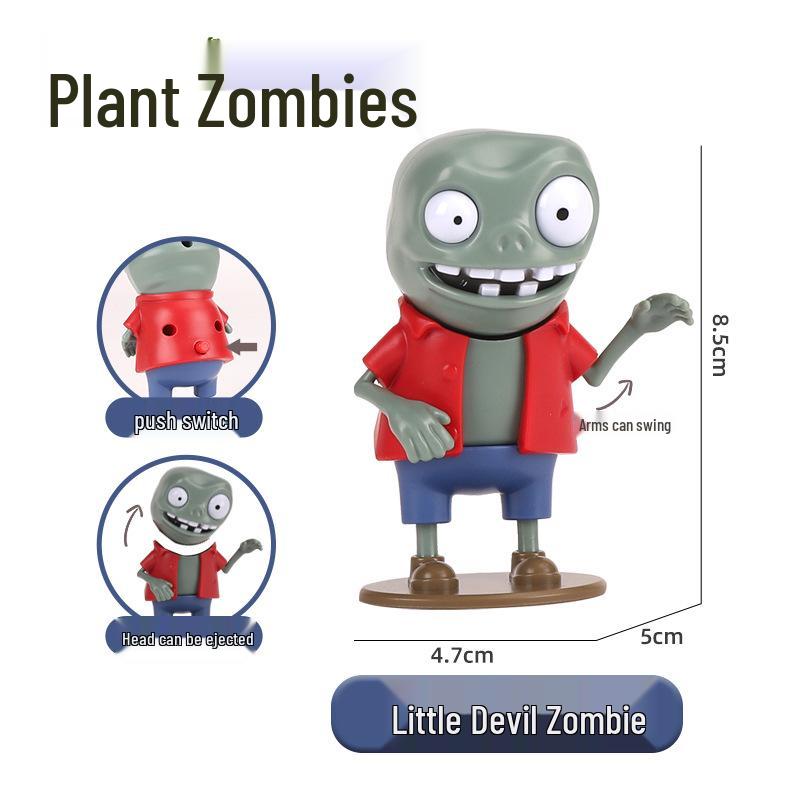 Plants vs. Zombies Toy Set: Machine Bug, Football Gun, Pea Pod, Carnivorous Plant Models