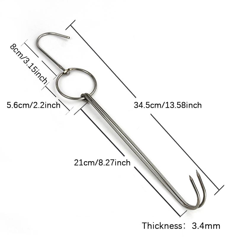 Duck Butcher Meat Processing Drying Smoking Hanger Stainless Steel Bacon Hook