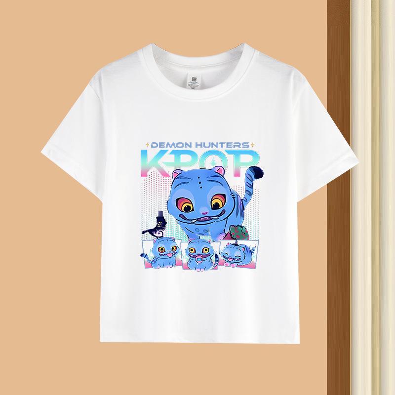 Kpop Korean Wave Witch Hunt printed T-shirt short sleeved children's clothing