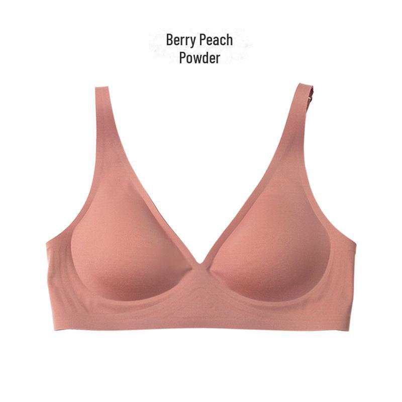 Conjunto de Sujetador de Gelatina sin Costuras con Escote en V Profundo para Mujer - Otoño/Invierno Push-Up de Una Pieza