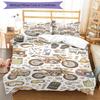 3pcs Cute Cars Bedding Set Duvet Cover Closure Includes 1 Duvet Cover & 2 Pillowcases, Soft and Comfortable for All Seasons.
