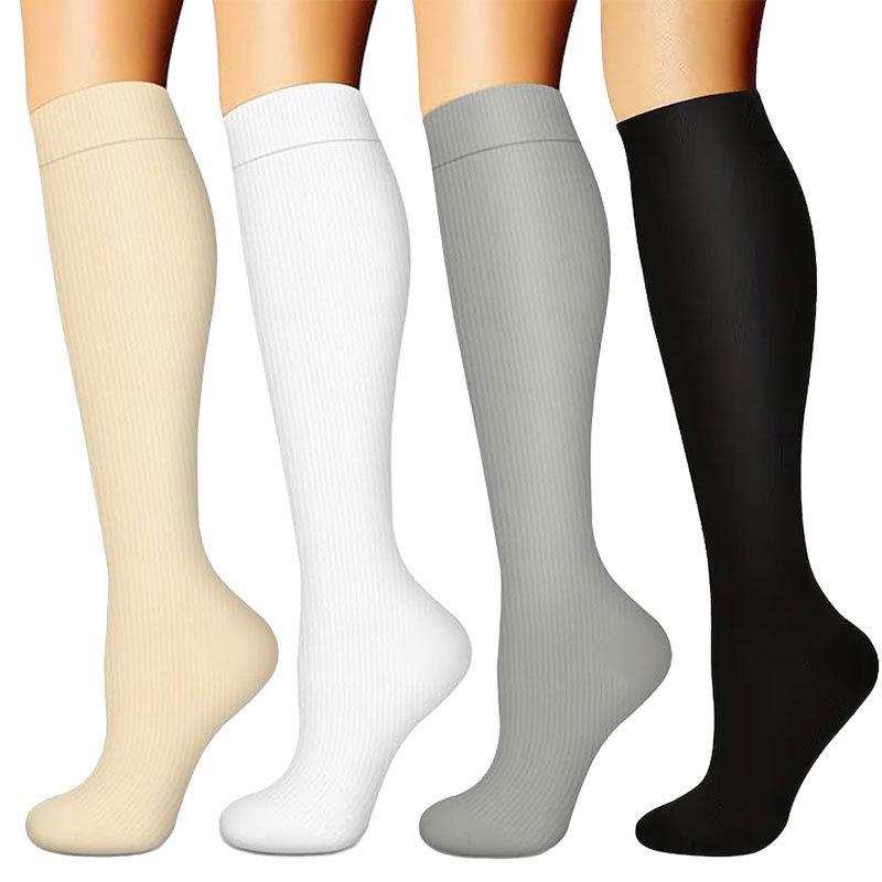 Compression Knee-high Socks Set for Running and Sports - Graduated Support, Multiple Pairs (3/4/6/8)