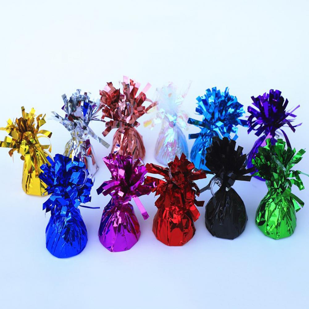 3/6Pcs Balloon Weight Holder Anti-floating Foil Paper-wrapped Long-lasting Balloon Weights Stainless Balloon Fixation Tool