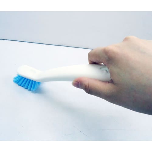 Ohe Shoe Cleaning Brush, White, Approx. 22cm H x 3.3cm W x 4.3cm D, Animal Shoe Brush with Rabbit Hook Brush