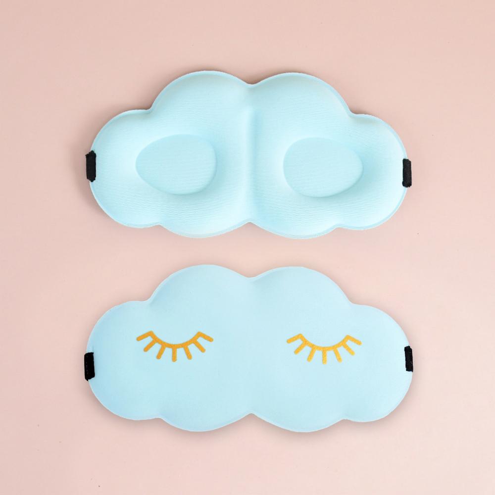 Blind Folds For Sleep Cloud Shape Foam Blind Folds For Sleep Multifunctional Ergonomic Sleep Cover With Adjustable Button For