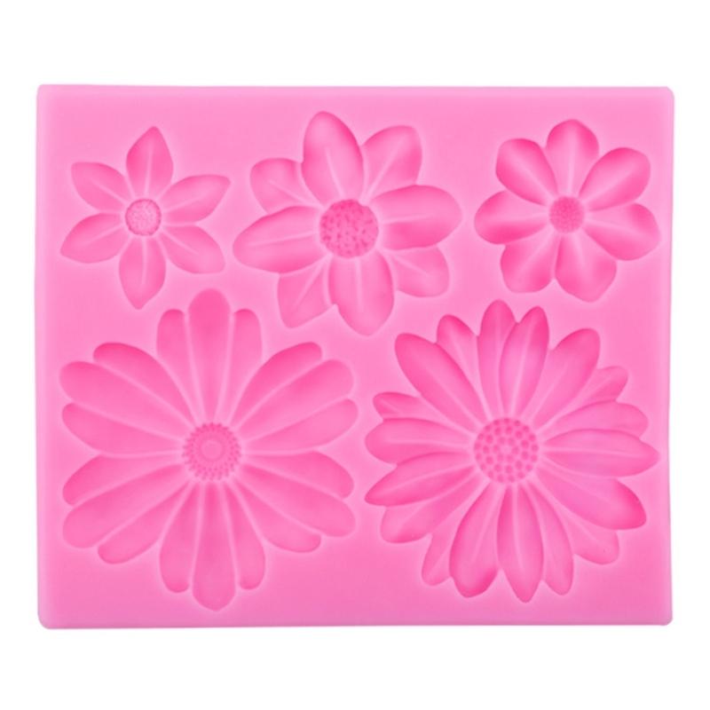 Daisy Shape Silicone Chocolate Mould Cake Decorating Baking Accessories