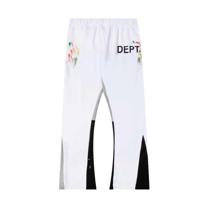 GALLERY DEPT Men's Classic Hand-Painted Splatter Graffiti Cotton Sweatpants