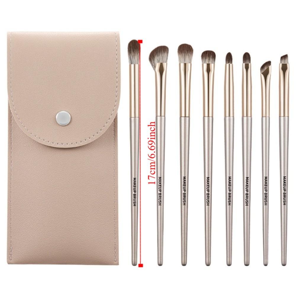 8Pcs Make Up Tool Makeup Brushes Kit Face Bronzer Liner Brow Brush Eyebrow Brush  Beginners
