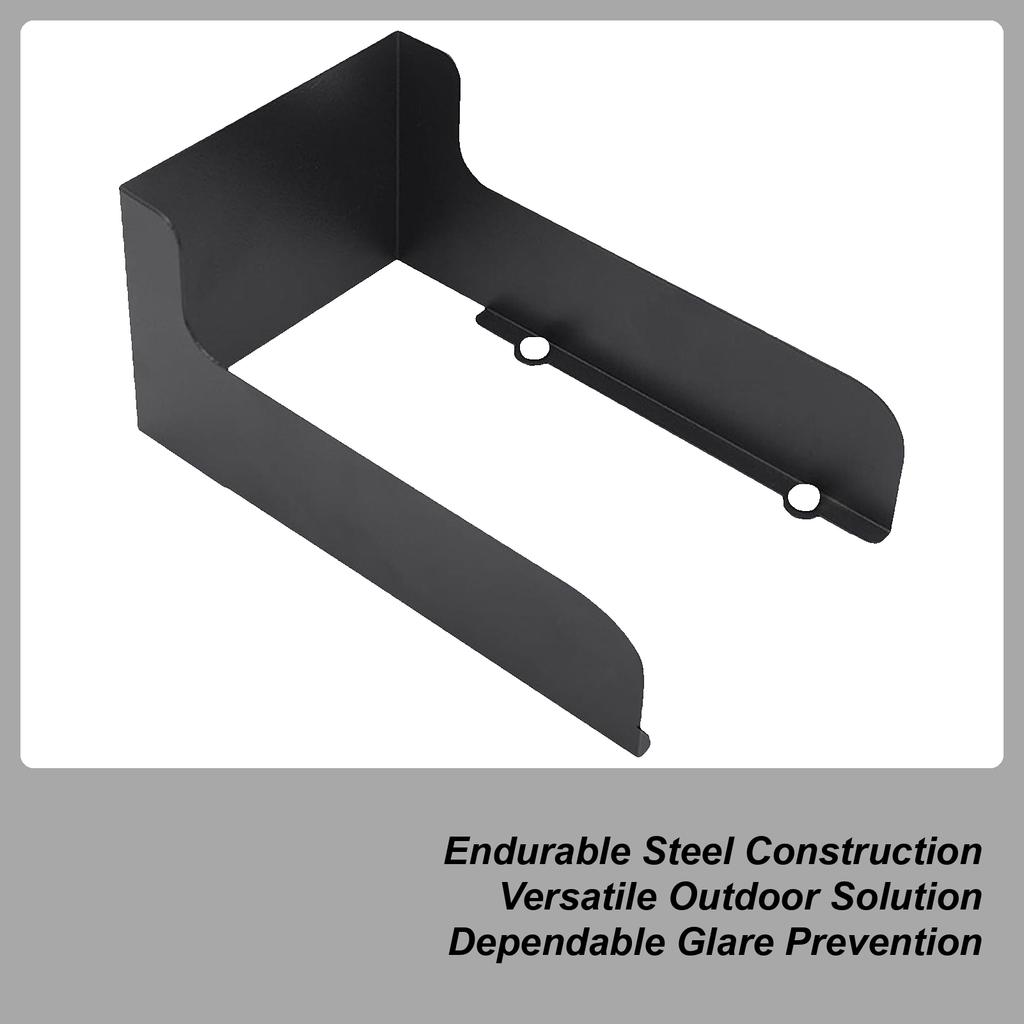 Steel Ring Doorbell Protector Waterproof Anti-Glare Rain Cover Windproof Door Bell Cover Doorbell Weather-Blocking Cover
