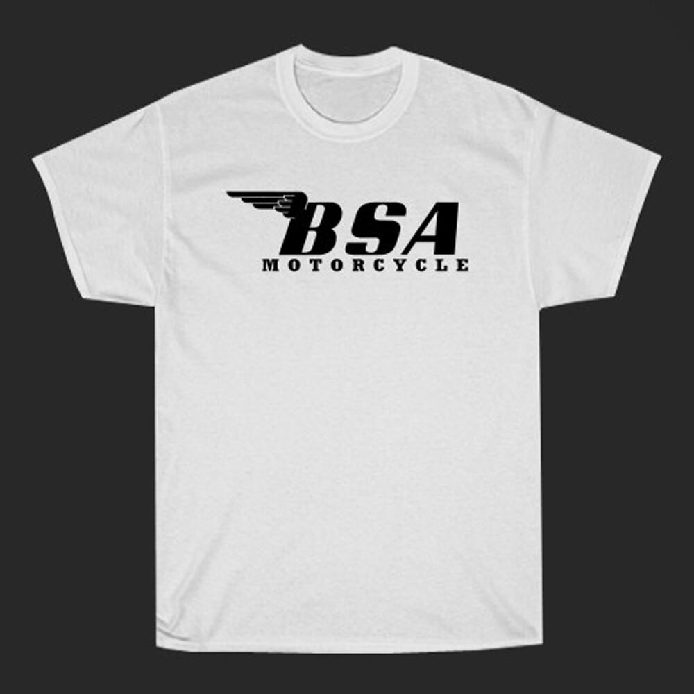 BSA Classic Motorcycle Men#039;s White Size S to 3XL Unisex T-Shirt S