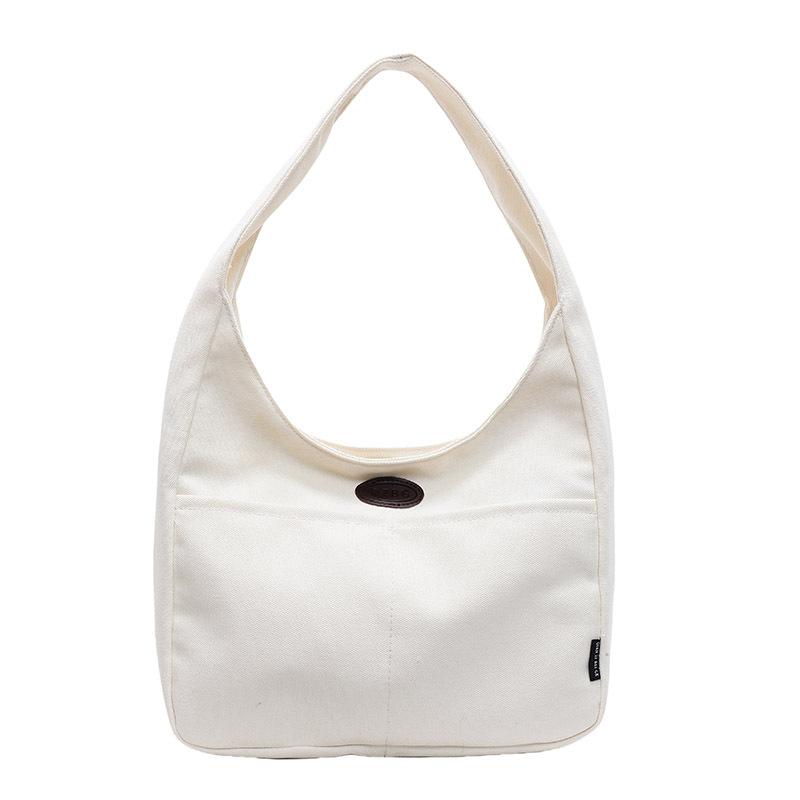 

A New Korean-style Fashionable and Versatile Casual Work and Commuting Handbag with A Large Capacity and Simple Fabric Bag 31*33*13 білий