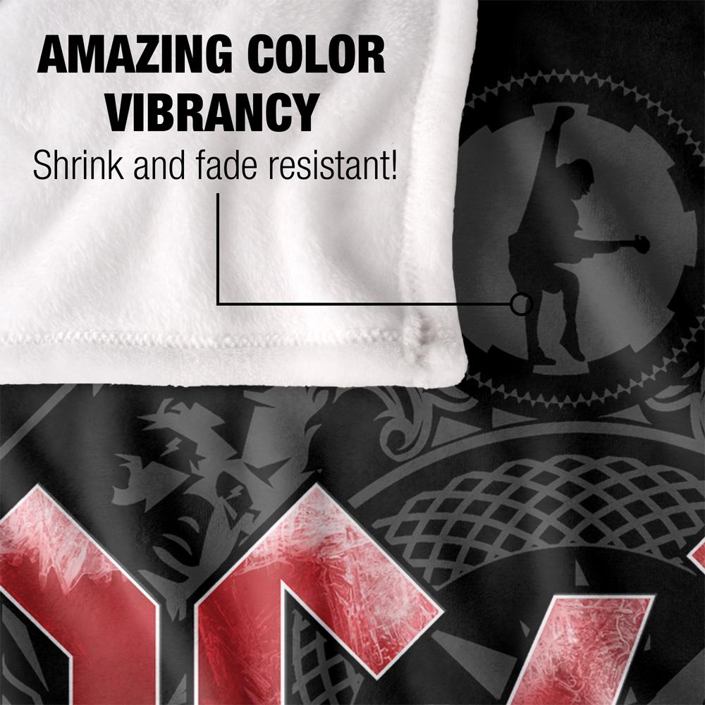 AC/DC Black Ice Silky Supersoft Blanket