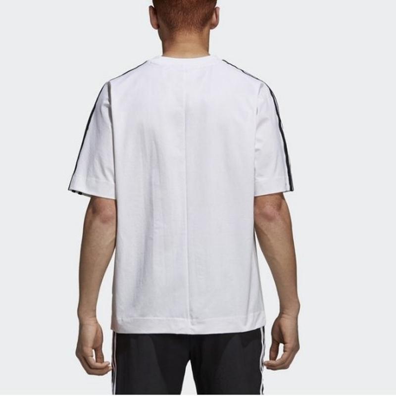 Adidas Originals Warm-Up Tee With Trefoil And 3-Stripes Men Tops White CW1217