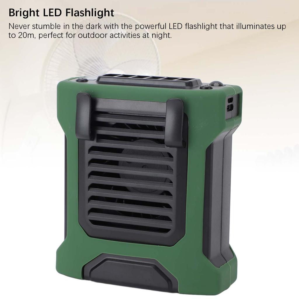 Portable Handheld Waist Fan Rechargeable Battery Operated Wearable Mini Waist Fan with LED Light