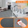 Fridge Silicone Mat 60x60cm Under Refrigerator Mat Waterproof Dustproof Under Washing Machine Mat Cushioning Floor Protector