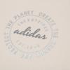 Adidas Letter Applique Round Neck Short Sleeve T-Shirt Women Tops Light-Beige HZ8999