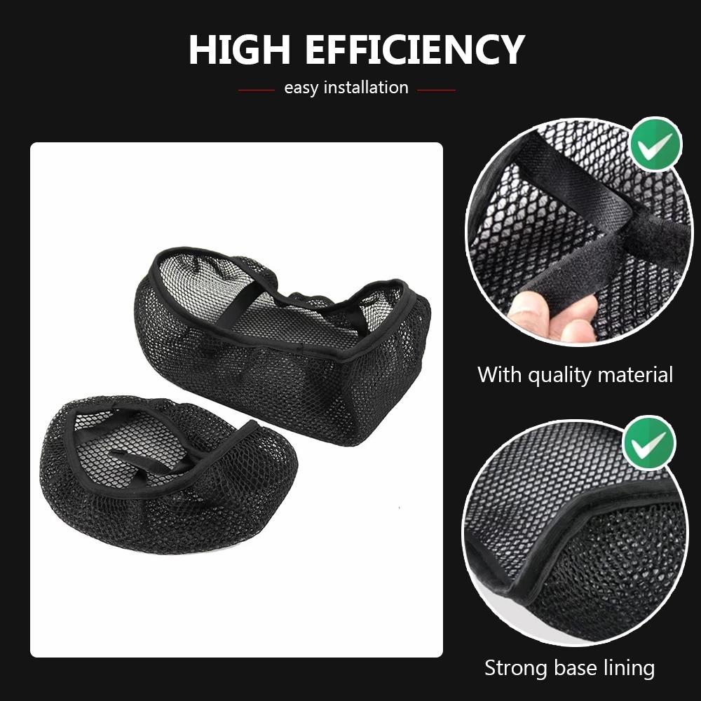 Motorcycle  Accessories  Anti-Slip 3D Mesh Fabric Seat Cover Breathable Waterproof Cushion For Bajaj Dominar 400 UG