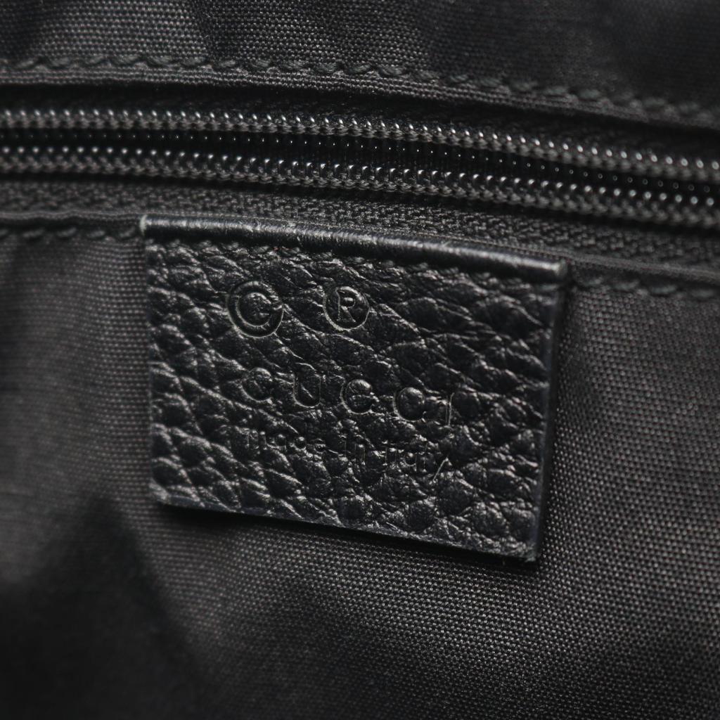 Used GUCCI Abbey GG pattern Tote Bag 268639 Nylon leather Black Used Women