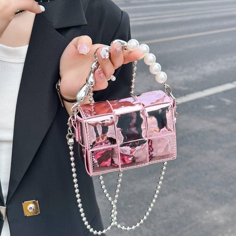 Shiny Childrens Crossbody Bag 2024 Summer New Mini Heart Chain Bag For Boys And Girls