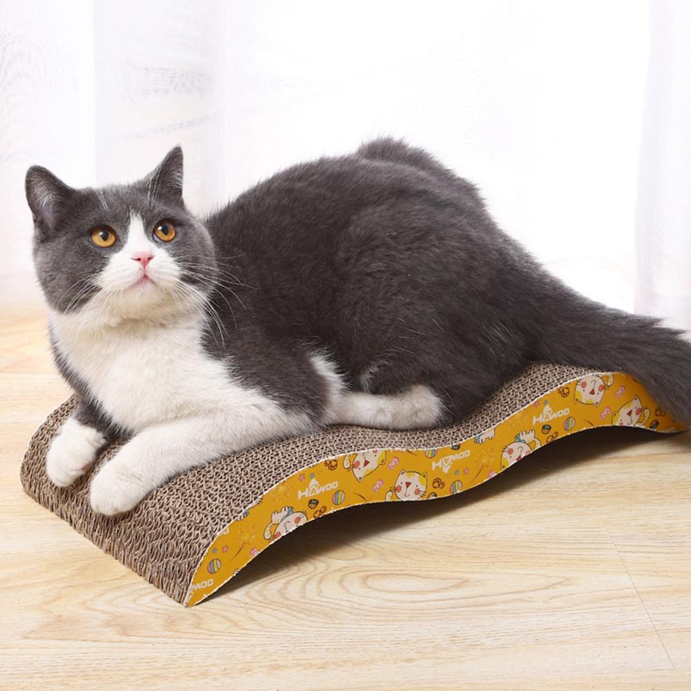 M-Modern-Cat Scratcher Cardboard Cat Scratch Pad With Premium Scratch Textures Design Durable Cat Scratching Pad