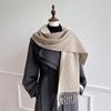 Luxury Brand Cashmere Women Plaid Scarf Winter Warm Shawl and Wrap Bandana Pashmina Female Foulard Square Thick Blanket Poncho