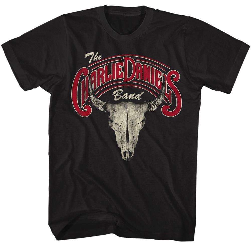 

Charlie Daniels Band Skull N Logo Black T-Shirt Mens Womens Tees Top 2XL