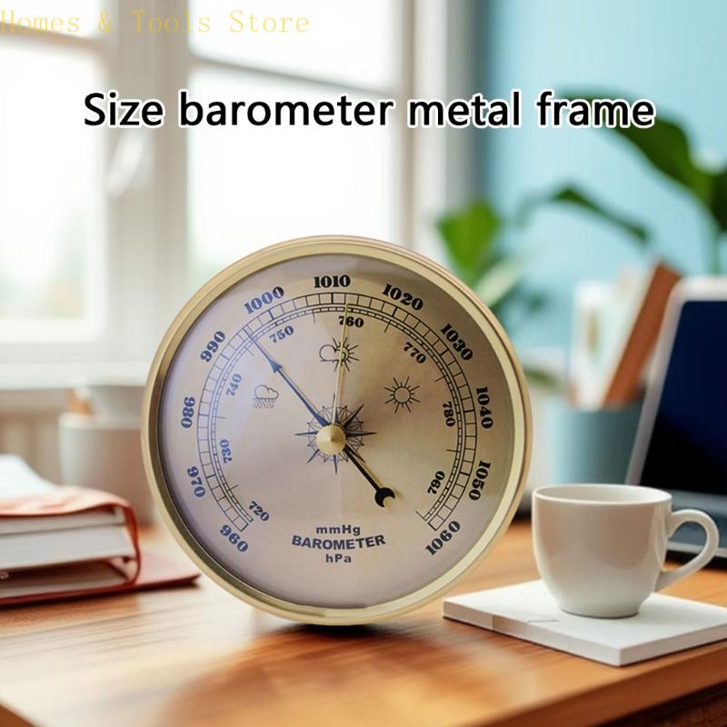 Barometer, Temperature And Humidity Gauge, Elegant Weather Forecast Tool, Wall Mounted Decoration, 990-1030Hpa, 960-990Hpa