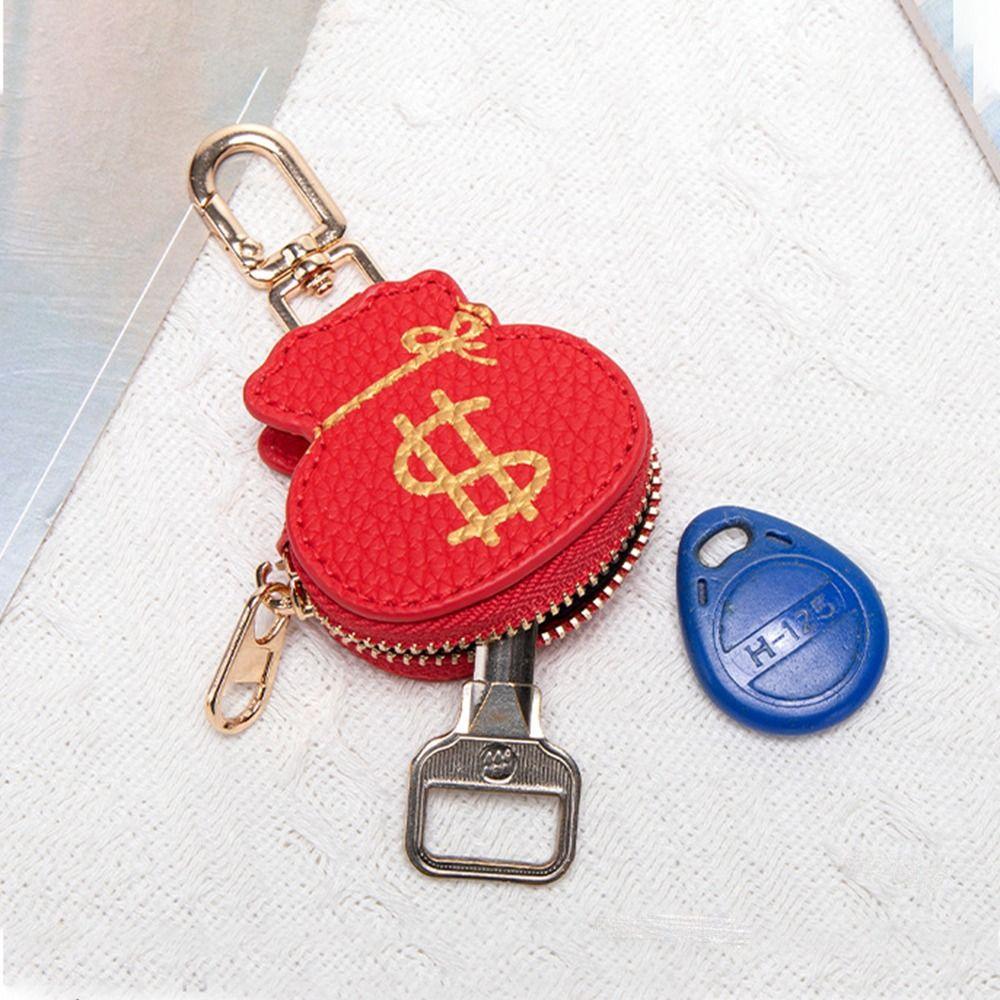 Cute PU Leather Pendant Coin Bag Money Bag Keychain Mini Panda Keychain  Women