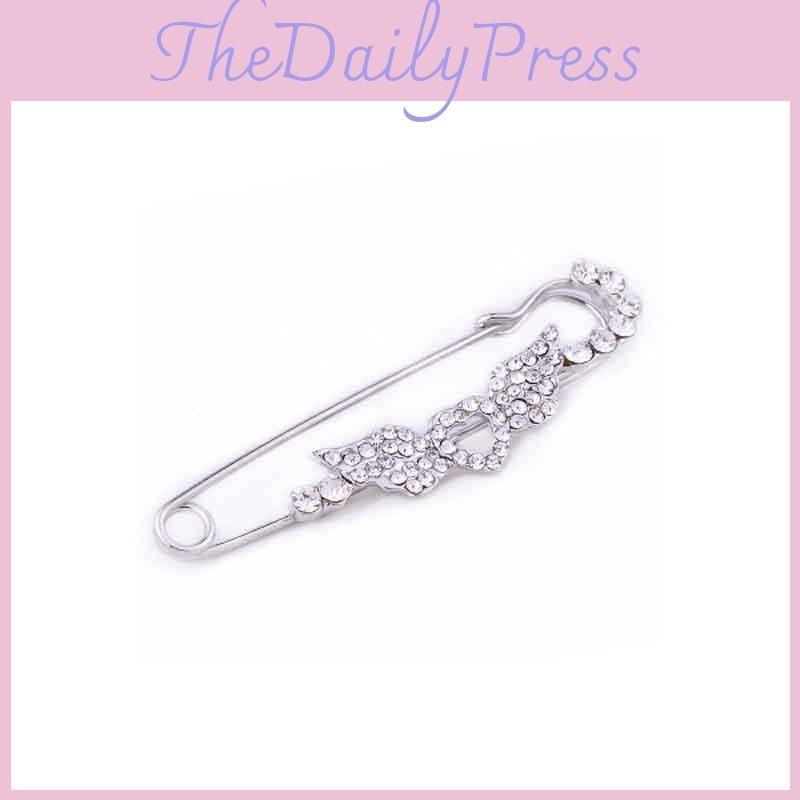 Women Crystal Fashion Rhinestone Pins  Brooches Butterfly Jewelry Corsage