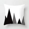 Black White Nordic Geometry Pillow Case Home Decor Decorative Polyester Cushion Cover for Bedroom Pillow Cover Hogar Funda Cojin