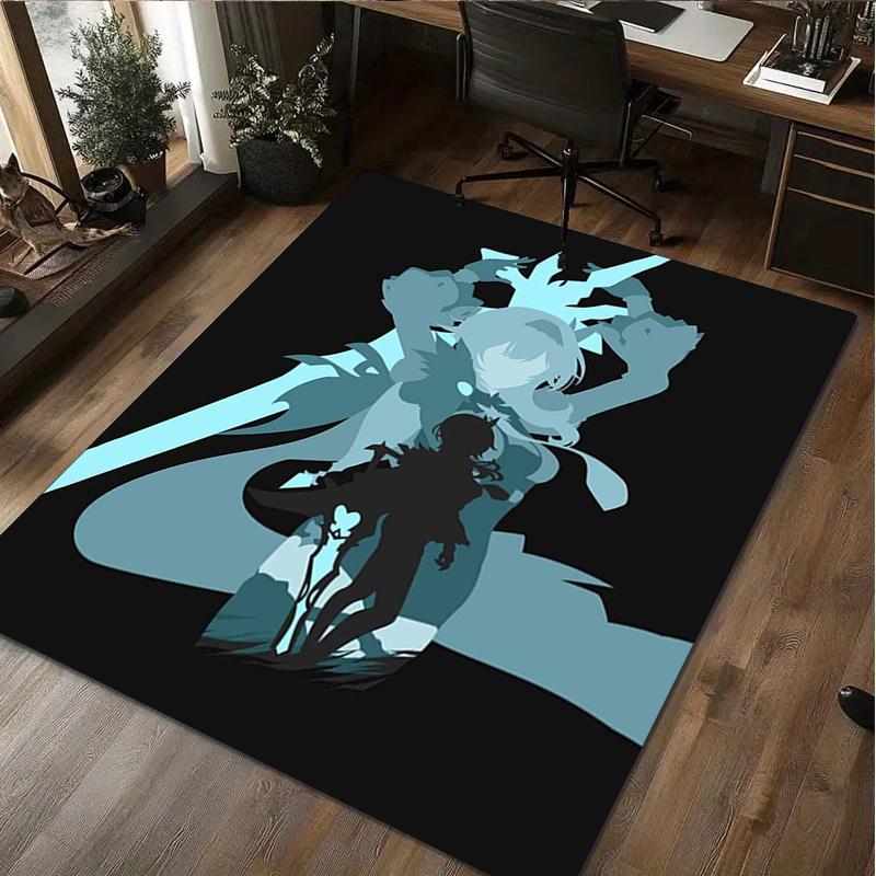 Genshin Impact Rug Home carpet Office Decorative Carpet For Living Room Bedroom Door Mat Floor Carpet Computer Chair Area Rug