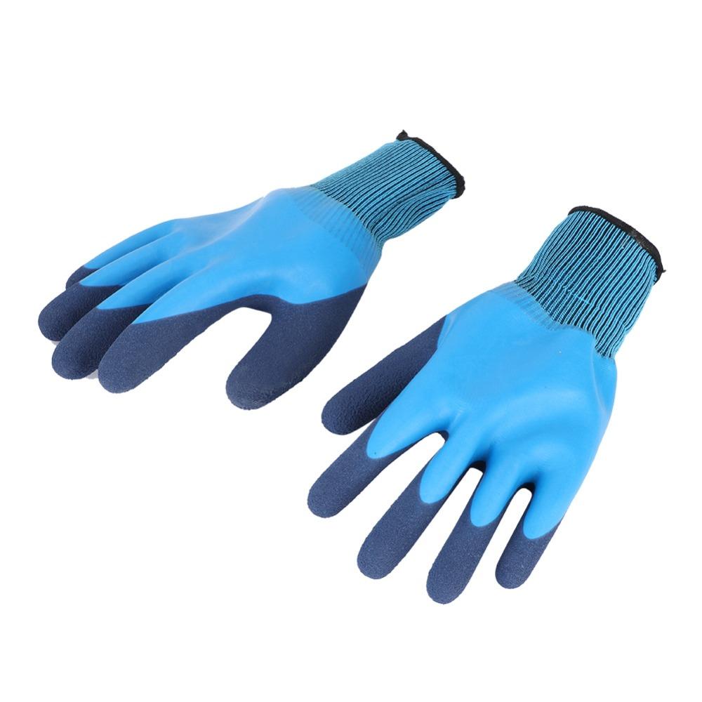 2 Paires de Gants de Jardinage en Latex Antidérapants Gants de Protection de Jardin Utilisation Pêche et Manipulation