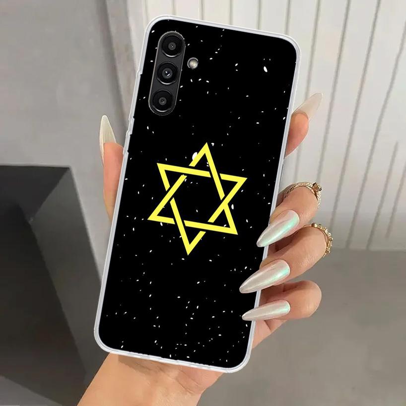 David Jewish Star Symbol Phone Case for Samsung Galaxy A17 A16 A37 A26 A36 A57 A56 A15 A25 A35 A55 A14 A24 A34 A54 A13 A23 A33 A