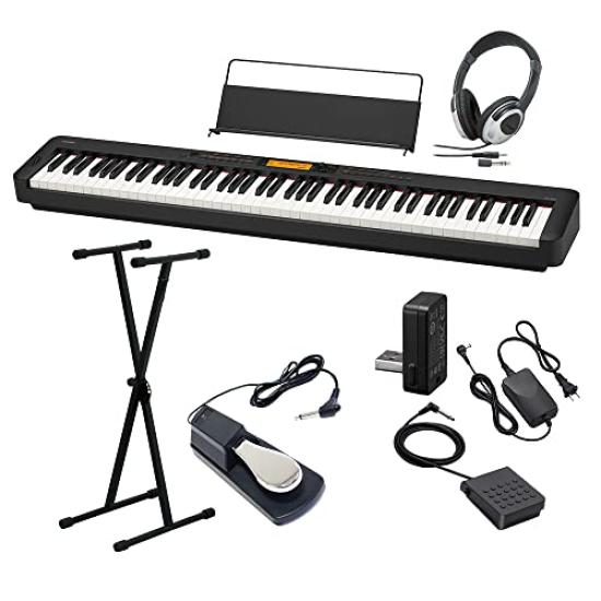 

CASIO CDP-S300 Electronic Piano 88 Key HeadphonesX StandDamper Pedal Set
