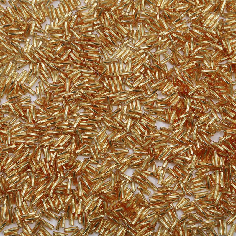 

Посеребренные стеклянные рисовые бусины - трубчатые, россыпью для самодельных украшений и шитья 2x6mm, Hole: 0.8mm, 10g/pack