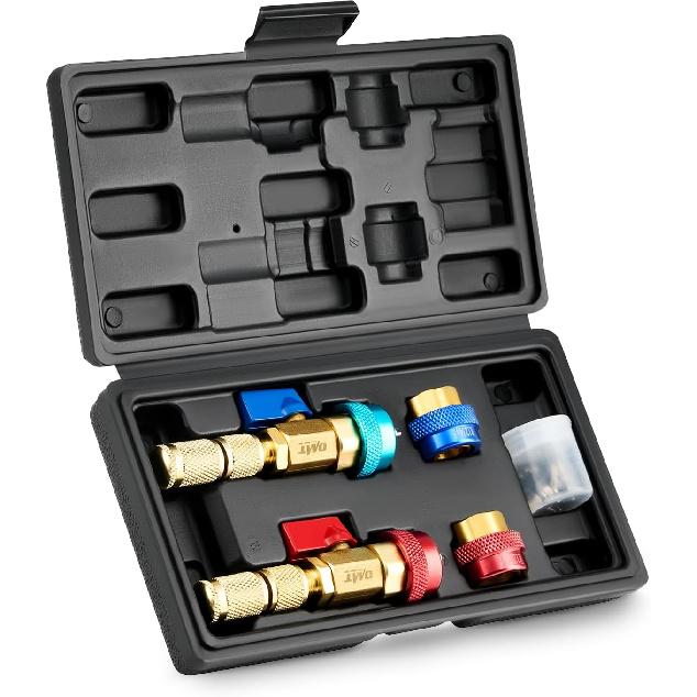 Orion Motor Tech AC Valve Core Removal Tool, R134a R1234yf R22 Valve Core Remover Installer Tool Kit for Automotive Air Conditioning Systems, AC
